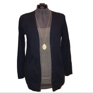 Navy Button Down Cardigan